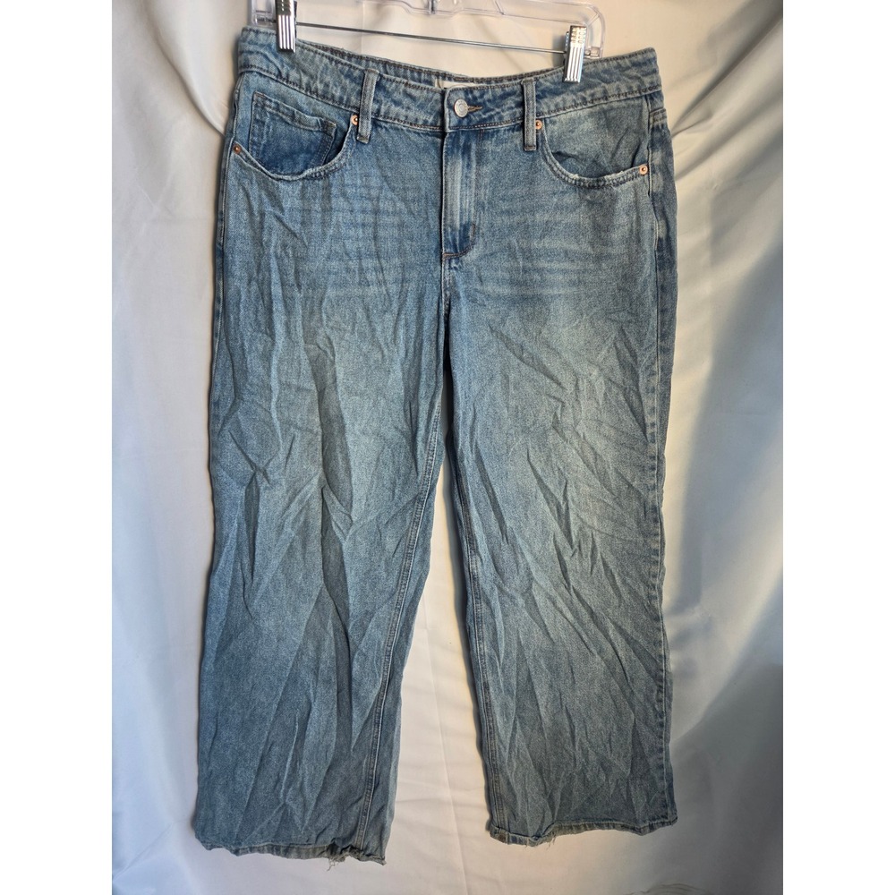 RSQ Low Rise Baggy Jeans Mens Blue Light Wash Baggy Low Rise Wide Leg